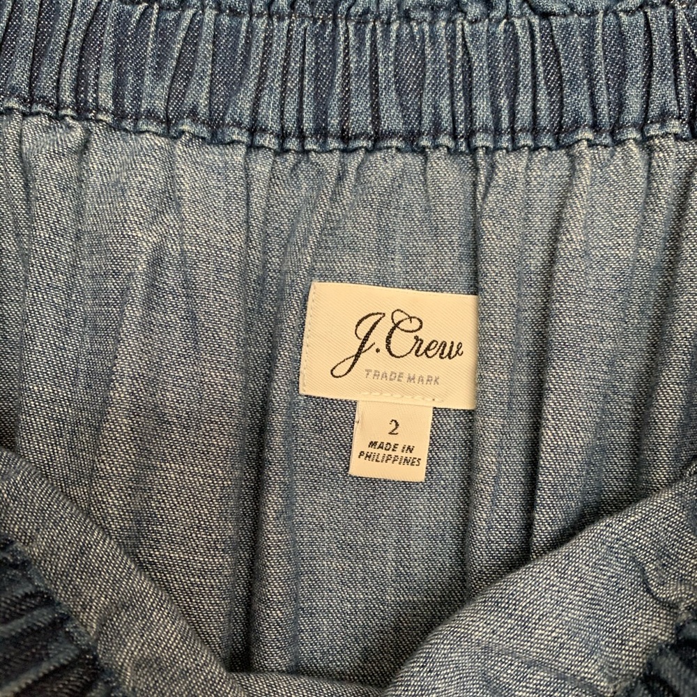 J. Crew Off-the-shoulder chambray dress - Picture 6 of 8